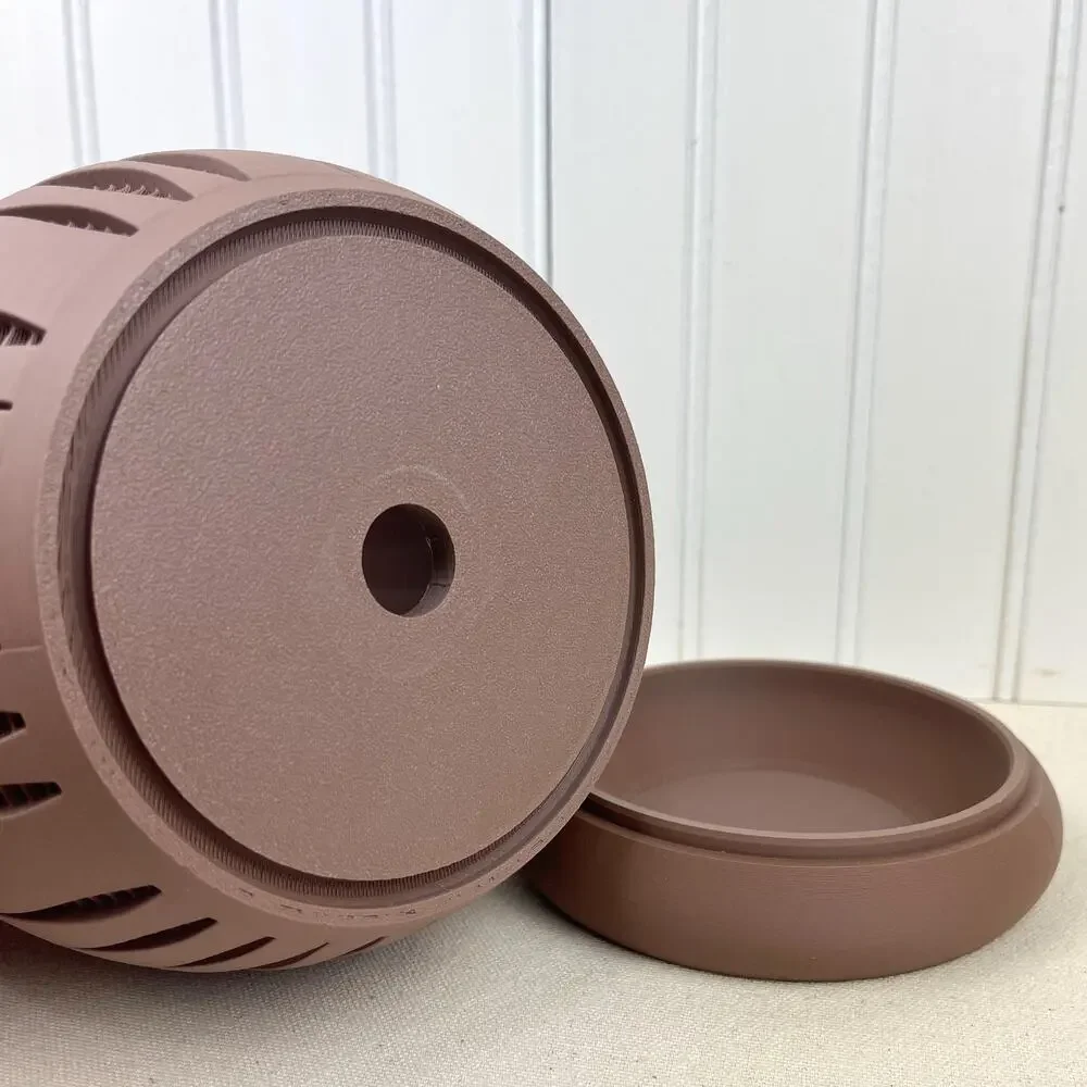 Modern Geometric Planter, Split Planter Pot, Cutout Design, Indoor Flower Pot